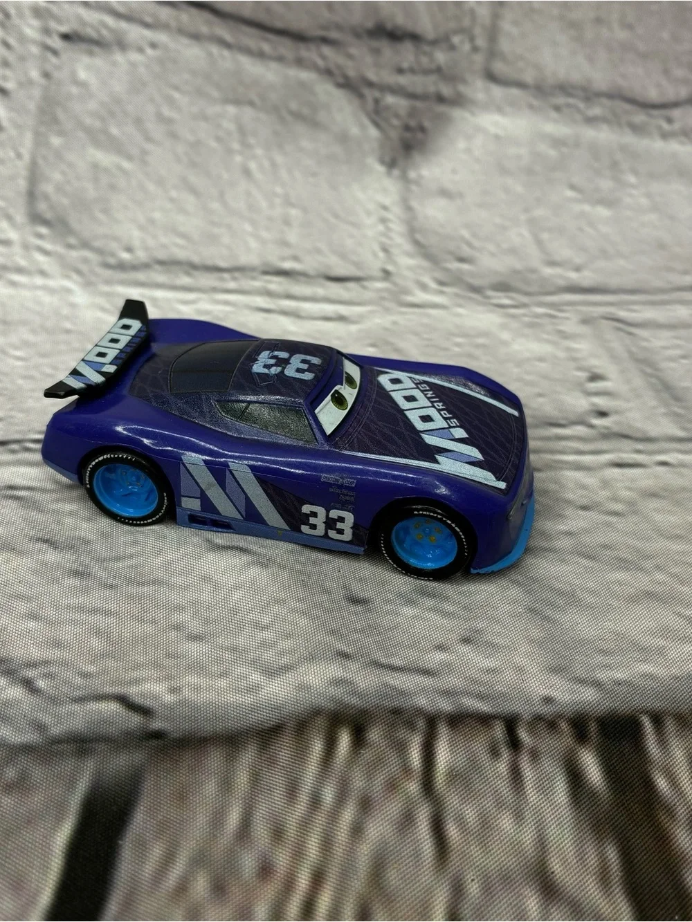 5/$20 DISNEY PIXAR CARS‎ 3 BLUE ED TRUNKAN MOOD SPRINGS #33 Toy Car KidCore GUC